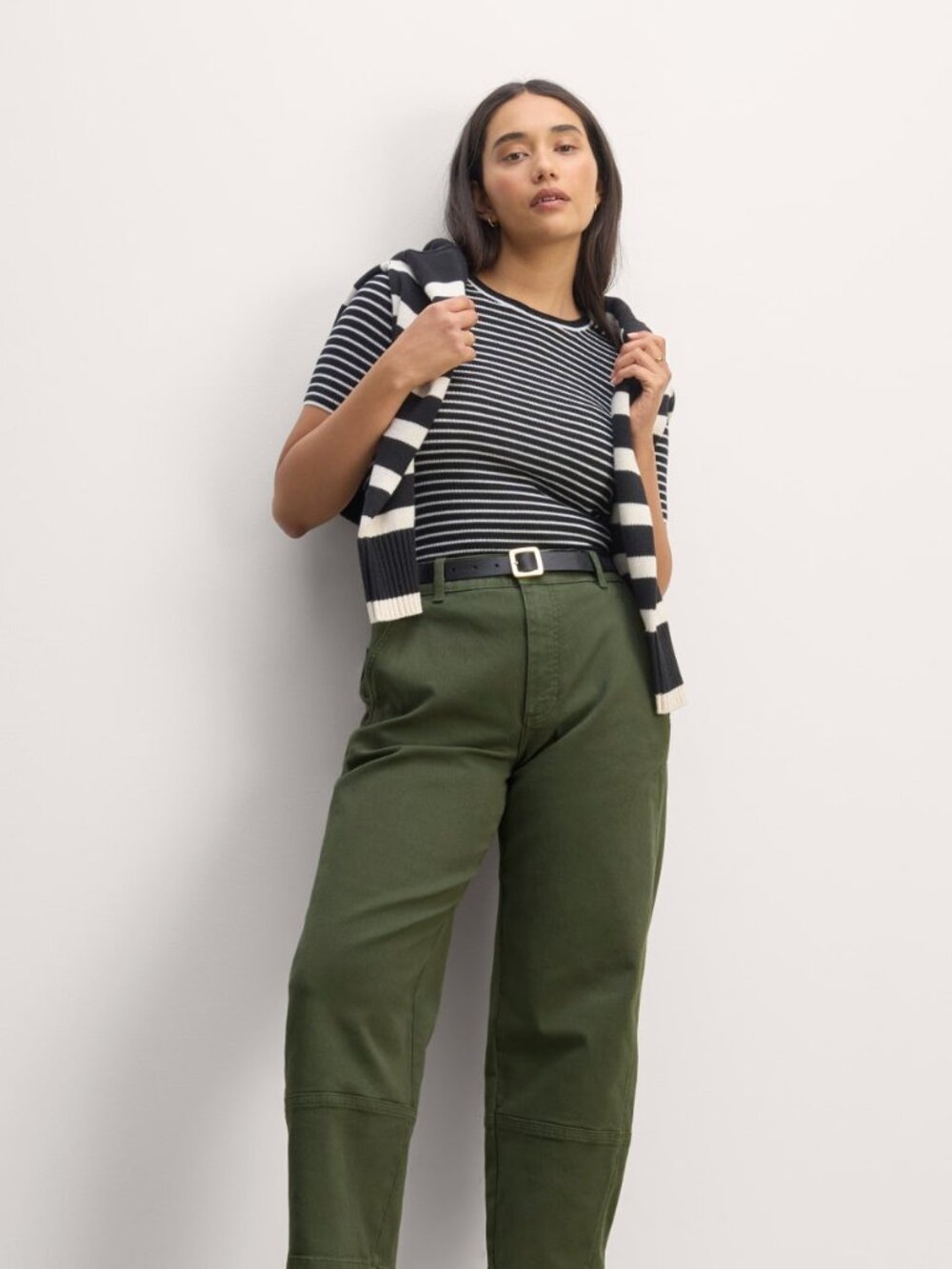 Everlane - The Utility Barrel Pant - Dark Forest